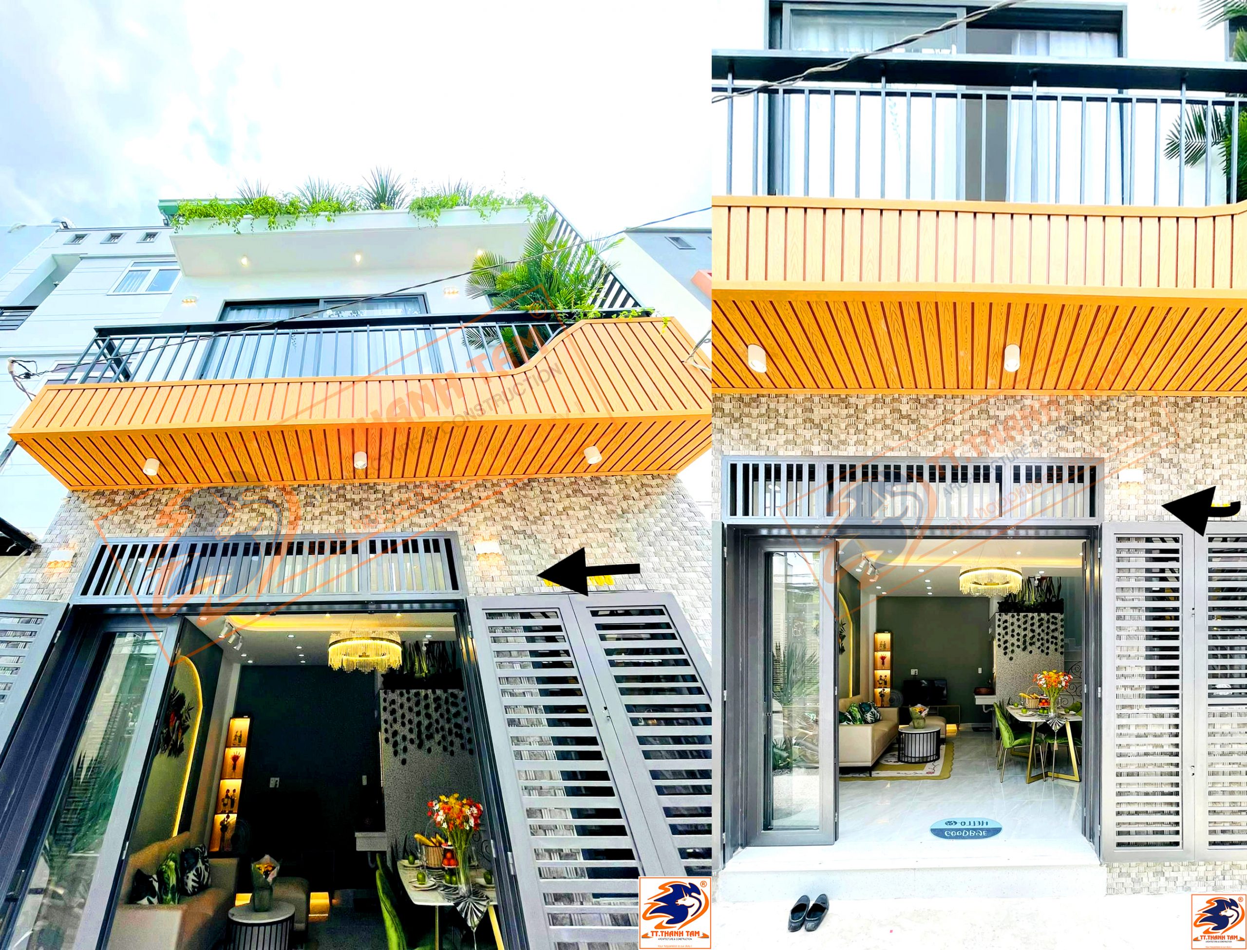 Thiết kế thi công trọn gói Nhà phố mini 2 tầng 5mx6m hiện đại tại Quận Gò Vấp – Hồ Chí Minh
