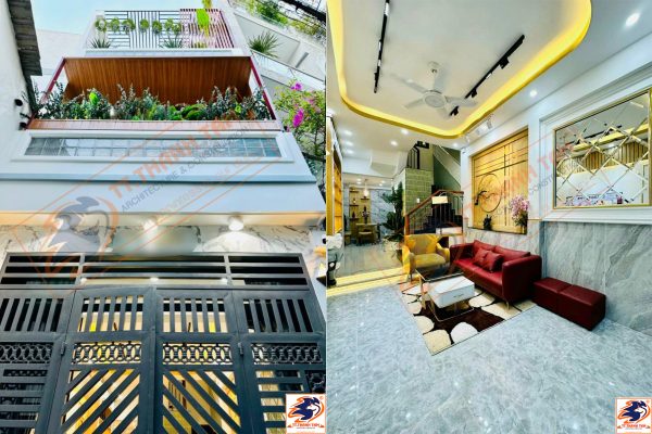 Thiết kế thi công trọn gói Nhà phố 3 tầng  hiện đại cao cấp tại Quận Gò Vấp – Hồ Chí Minh