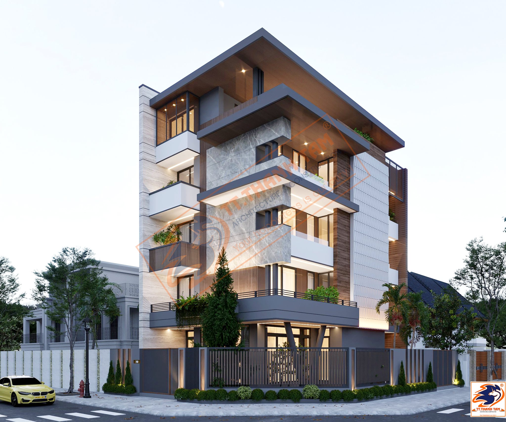 thiết kế thi công trọn gói biệt thự tại Đồng Nai - NGOẠI cảnh