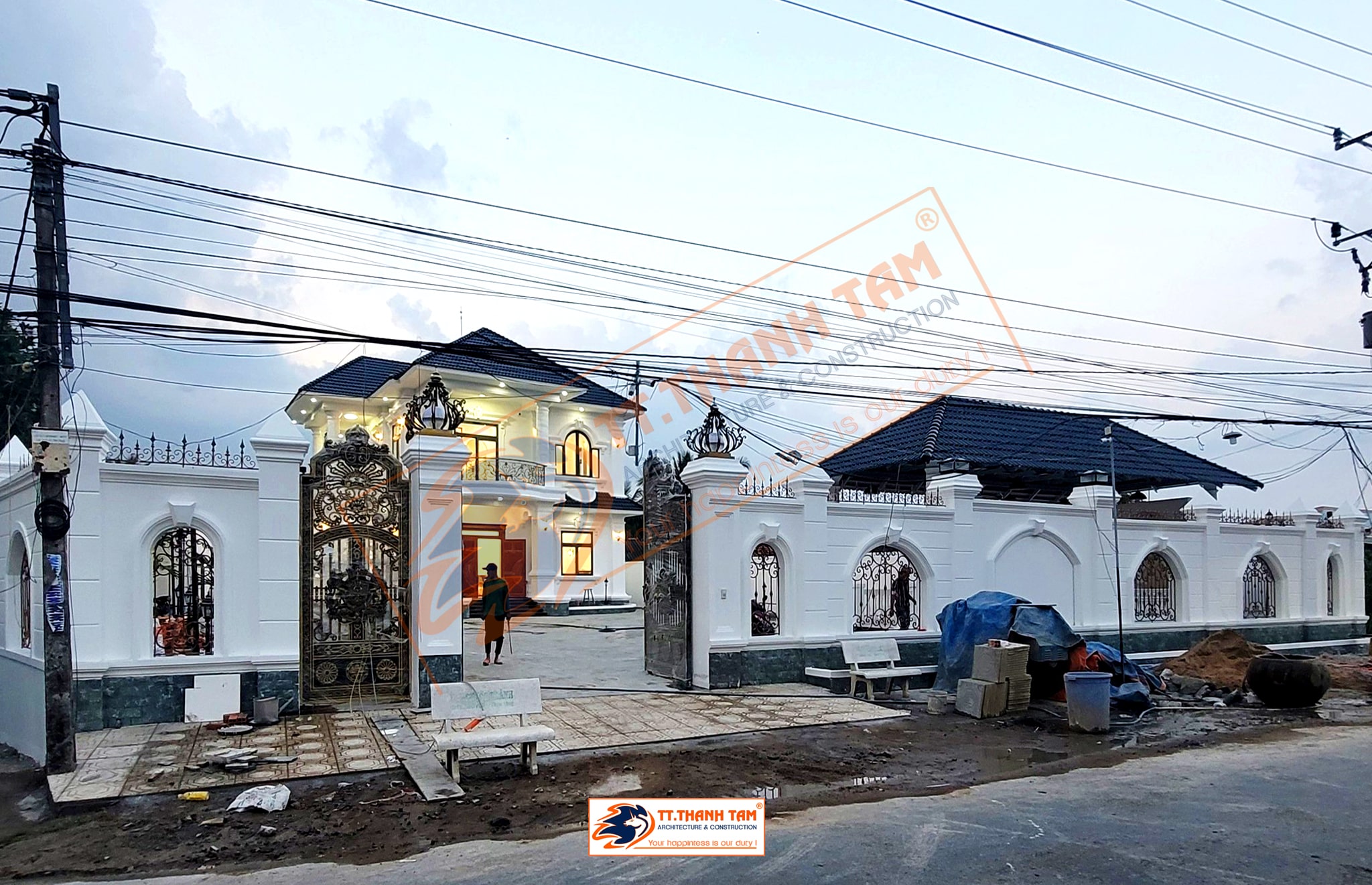 biệt thự 2 tầng tại Tiền Giang - mặt tiền