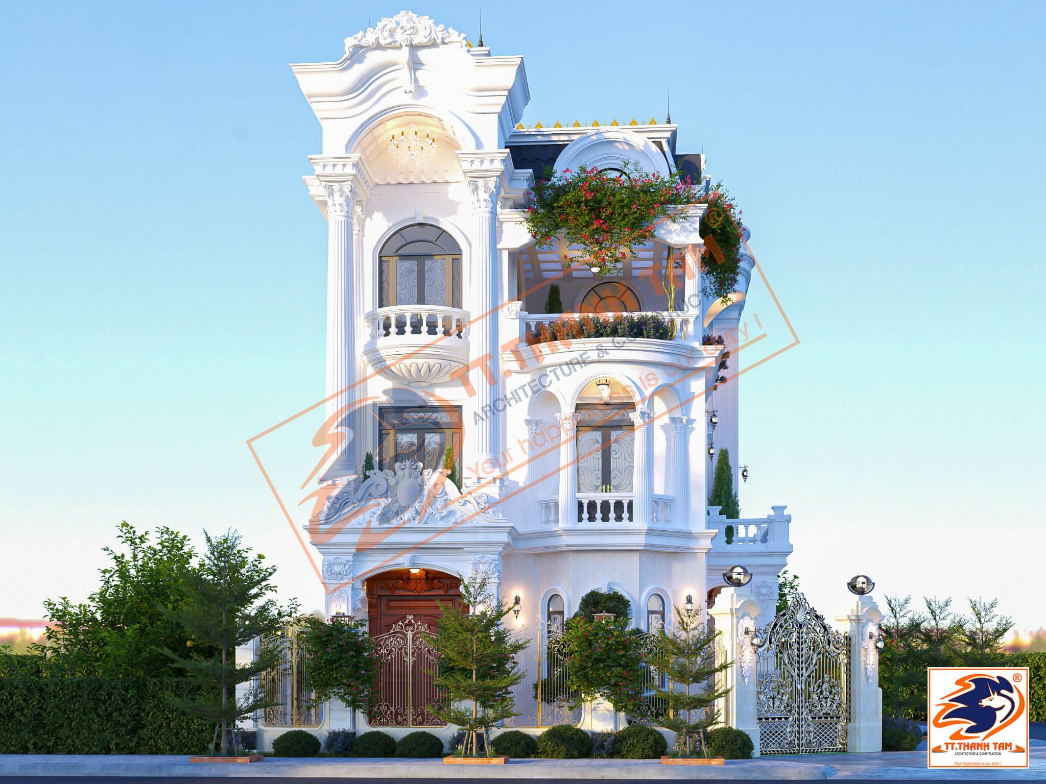 biệt thự tân cổ điển - mặt tiền