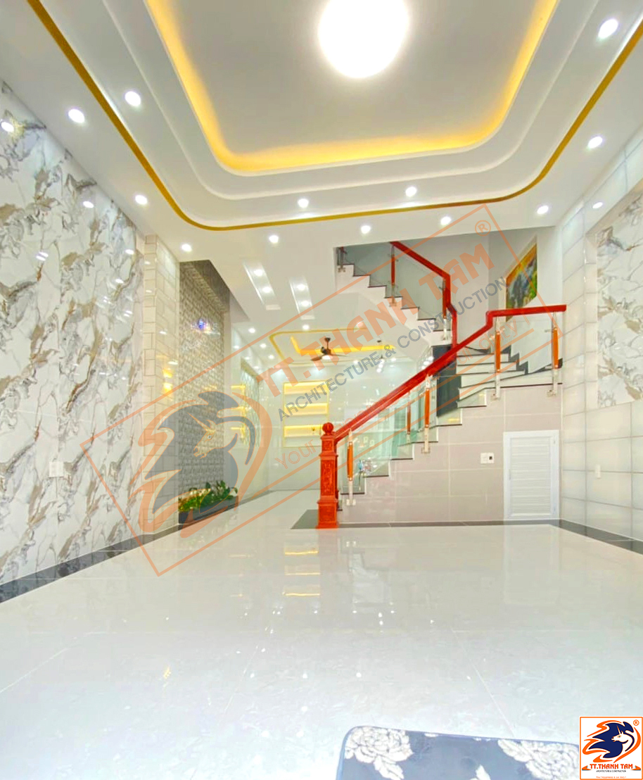 Thiết kế thi công trọn gói Nhà phố 4 tầng Tân cổ điển tại Bình Tân – Hồ Chí Minh