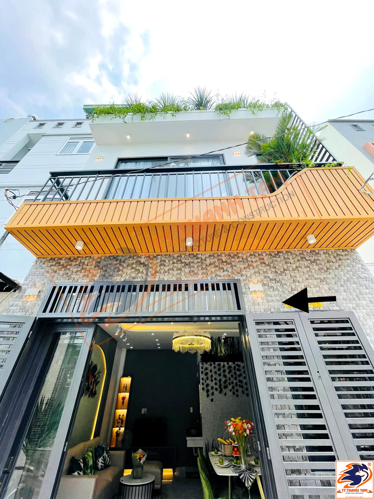 nhà phố mini 2 tầng hiện đại
