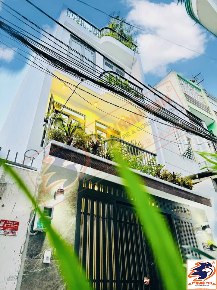 Thiết kế thi công trọn gói Nhà phố mini 3 tầng + 1 tum 4mx7m hiện đại tại Quận Gò Vấp – Hồ Chí Minh