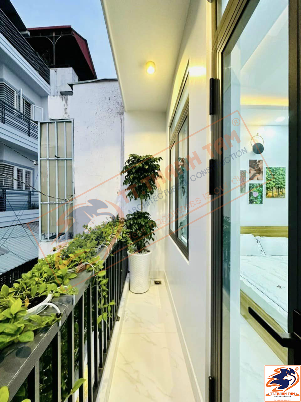Thiết kế thi công trọn gói Nhà phố mini 3 tầng 4mx7m hiện đại tại Quận Gò Vấp – Hồ Chí Minh