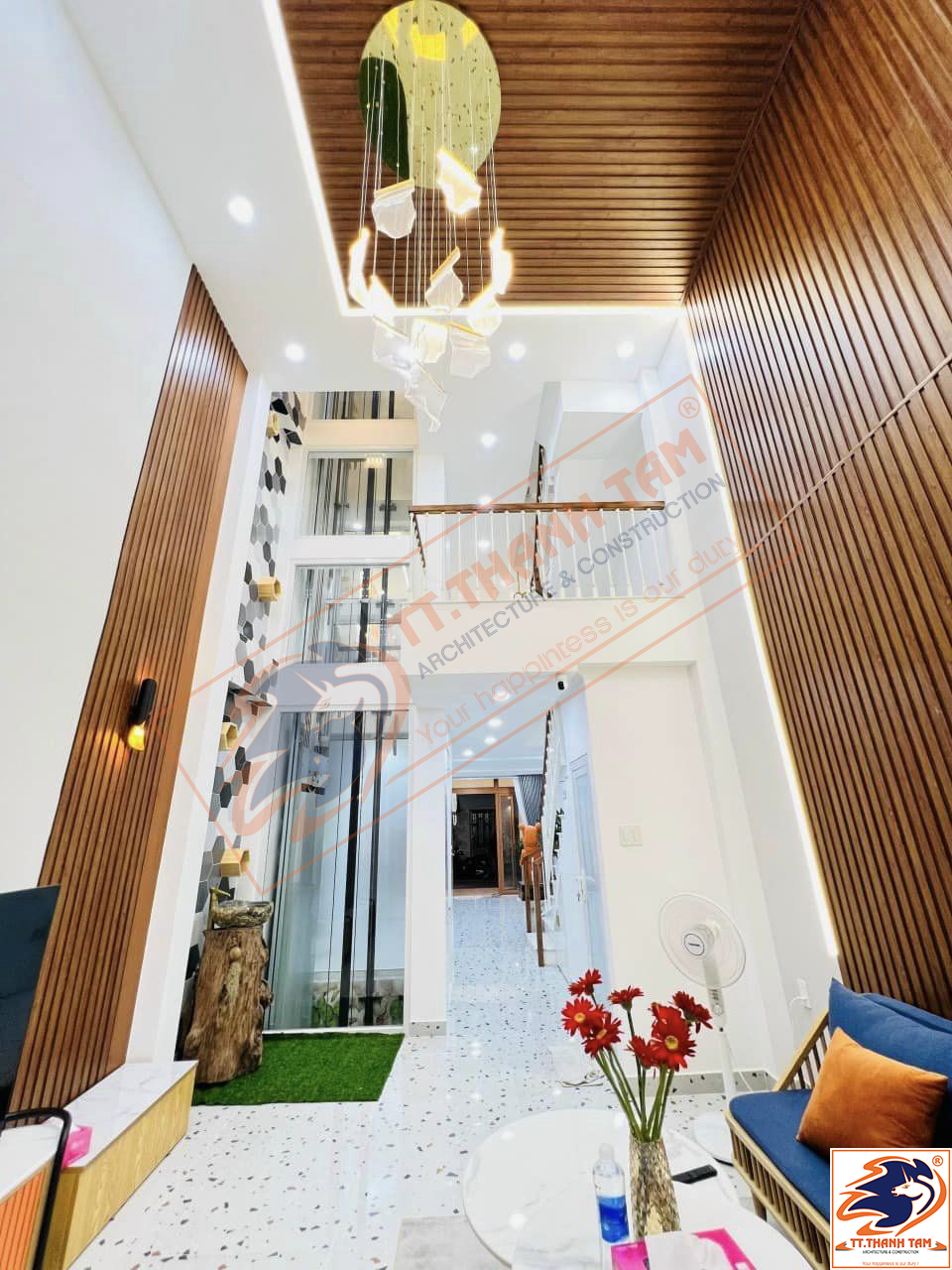 Thiết kế thi công trọn gói Nhà phố cao cấp 5 tầng+ 1 tum hiện đại tại Phạm Văn Chiêu-Gò Vấp-Hồ Chí Minh