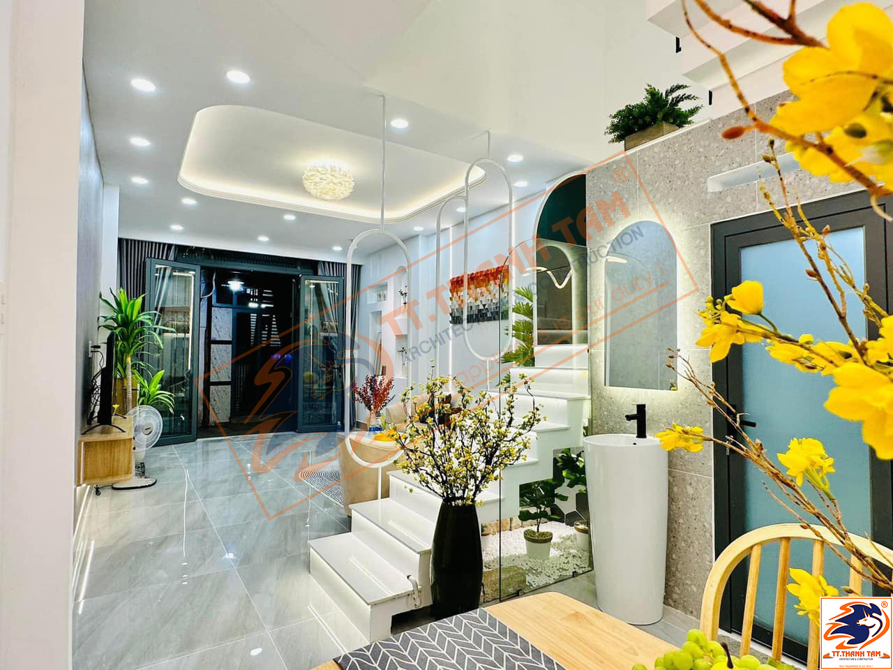 Thiết kế thi công trọn gói Nhà phố 2 tầng hiện đại tại Gò Vấp – Hồ Chí Minh