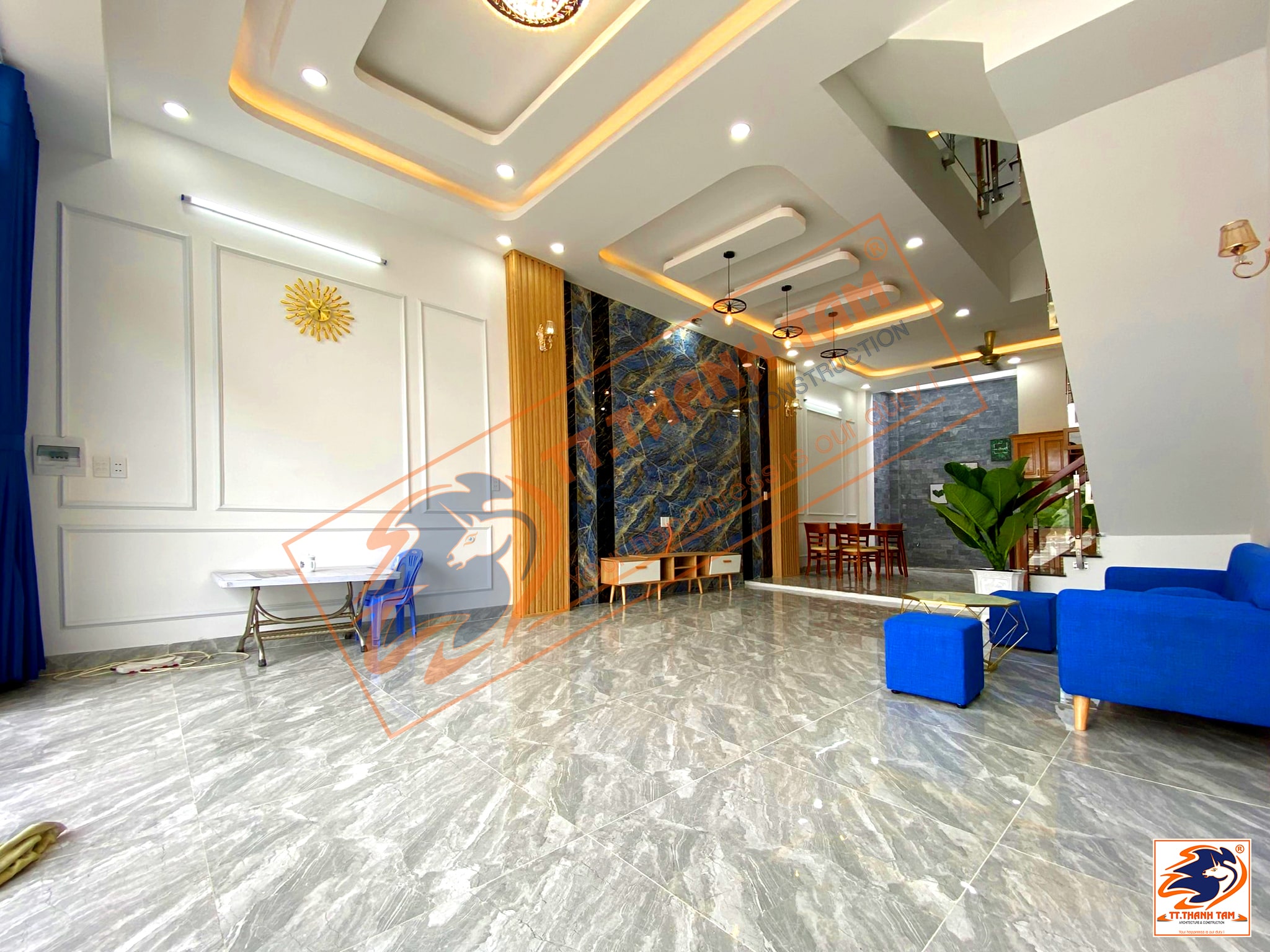 nhà phố 3 tầng hiện đại - không gian chính