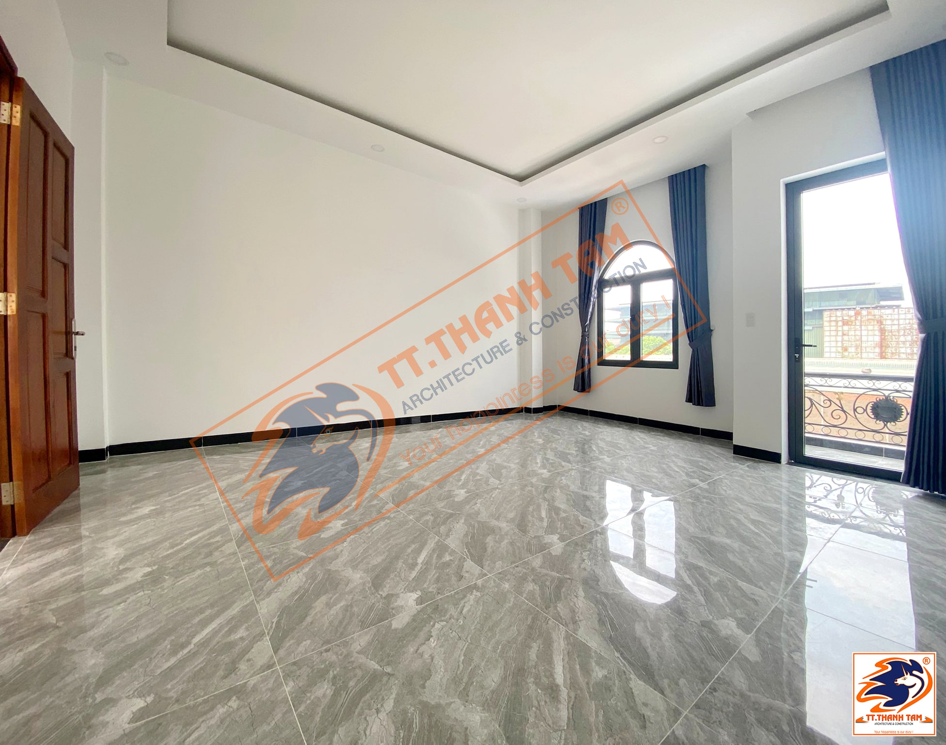 nhà phố 3 tầng hiện đại - phòng ngủ