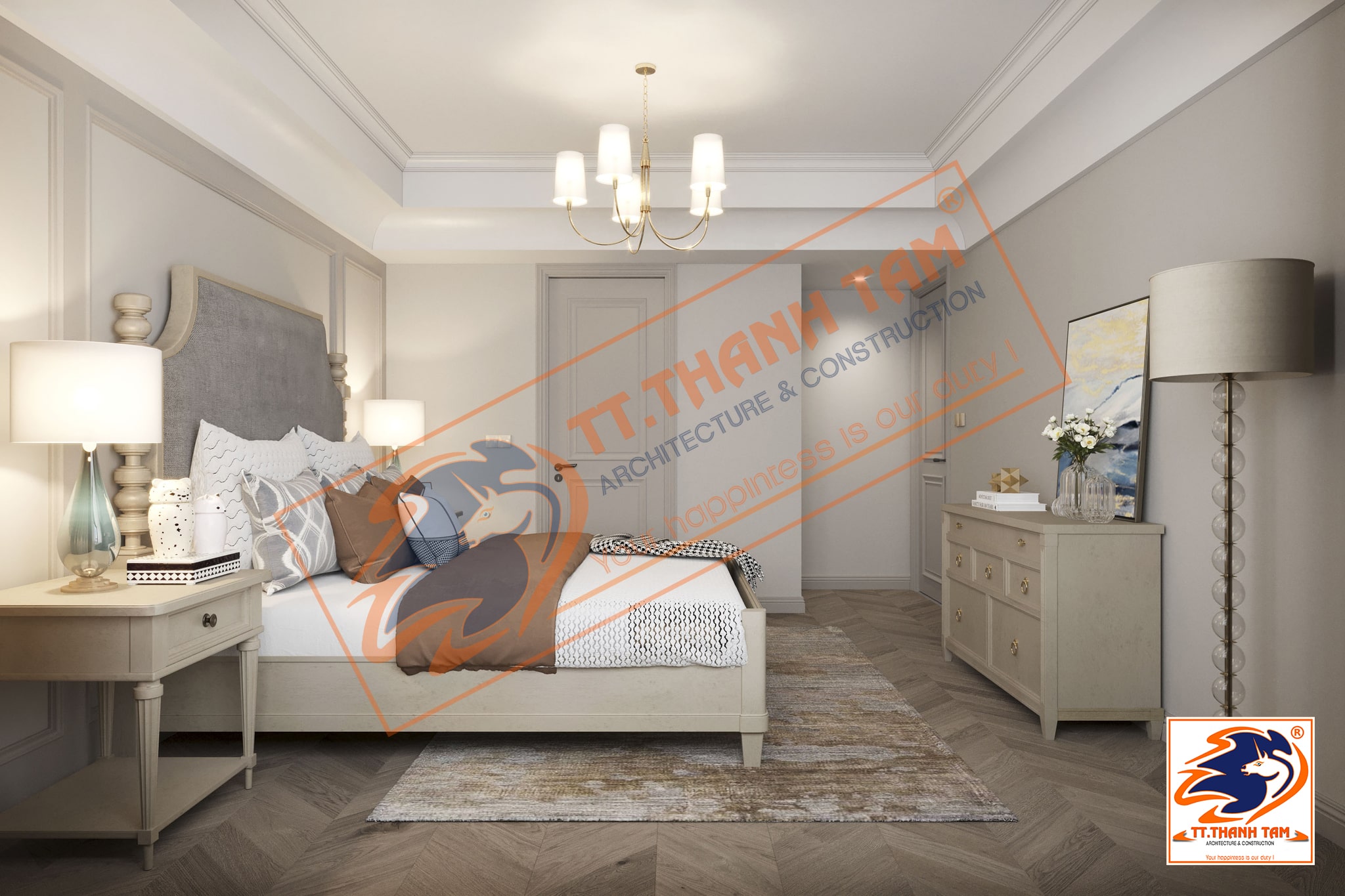 thiết kế biệt thự - phòng ngủ