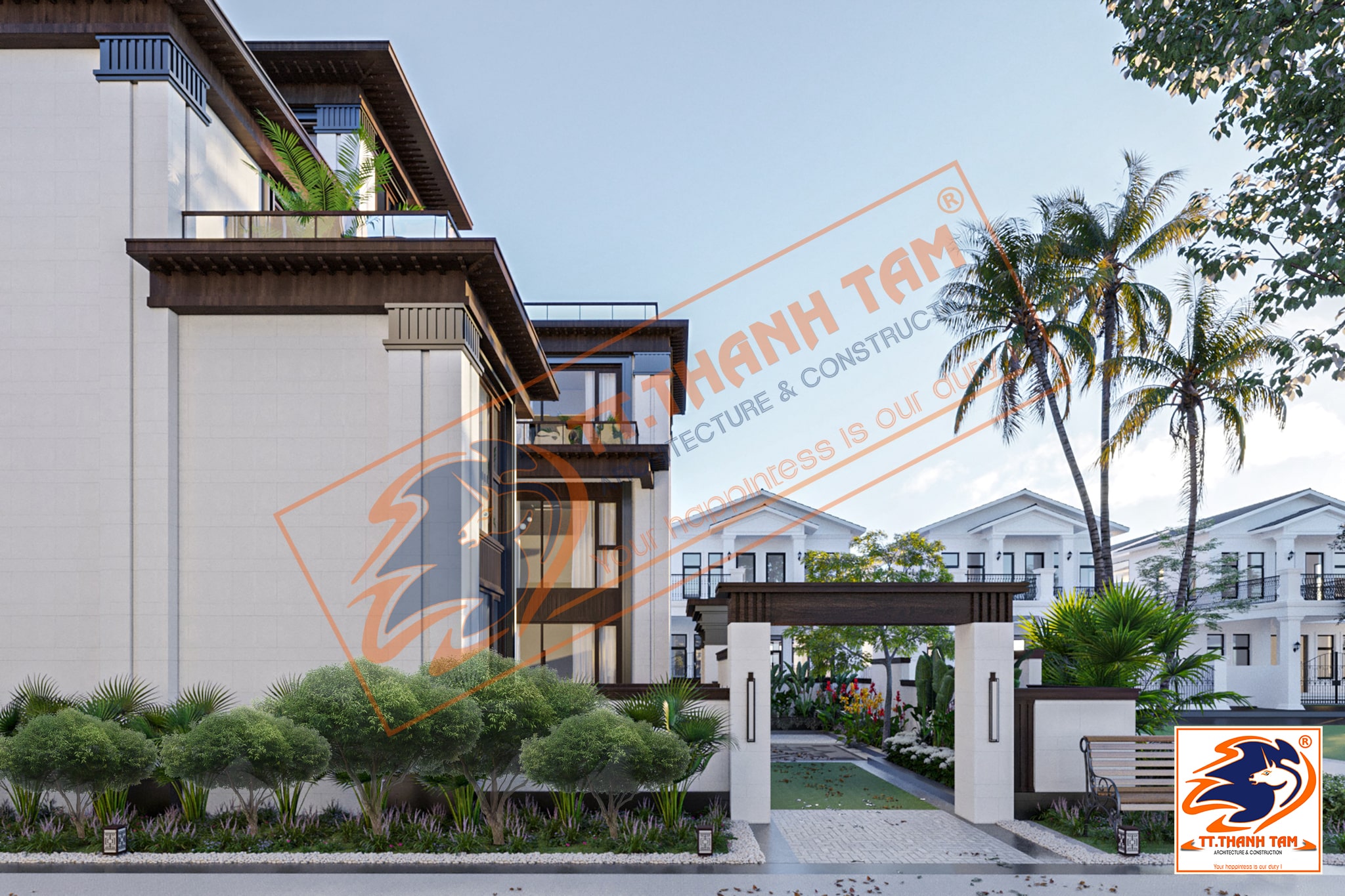 thiết kế biệt thự - cổng