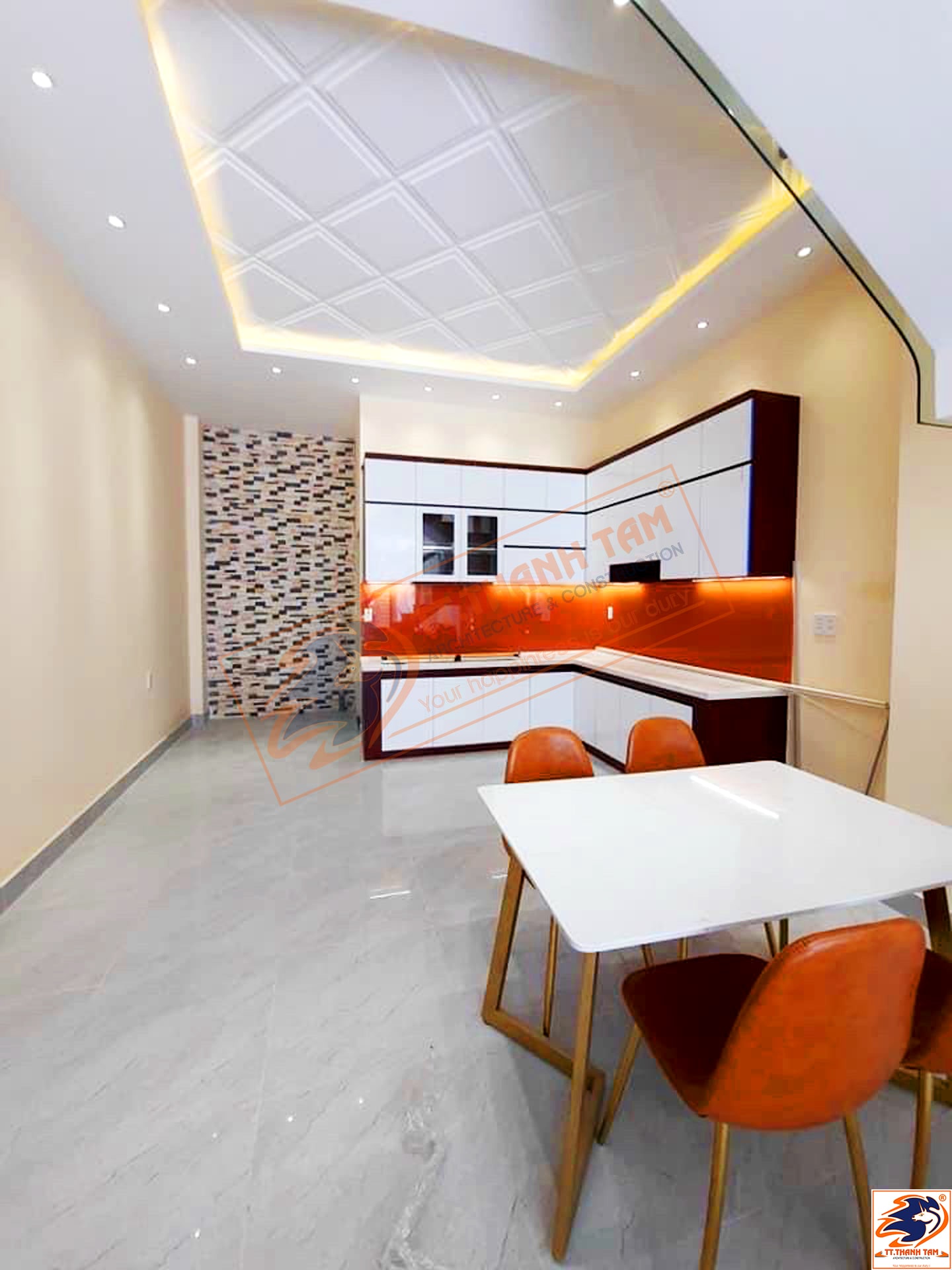 nhà phố hiện đại 3 tầng - bếp