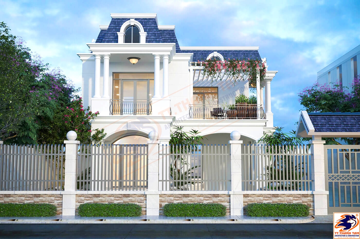 đơn vị thiết kế và thi công quận 12- biệt thự tân cổ điển
công ty xây dựng quận 12