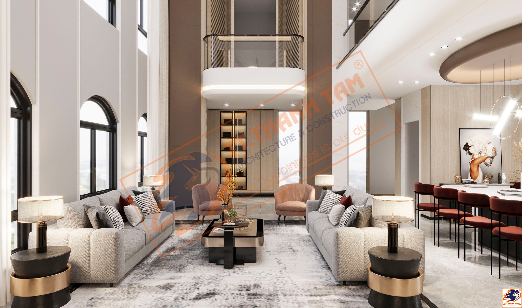 biệt thự tân cổ điển 3 tầng - thông tầng