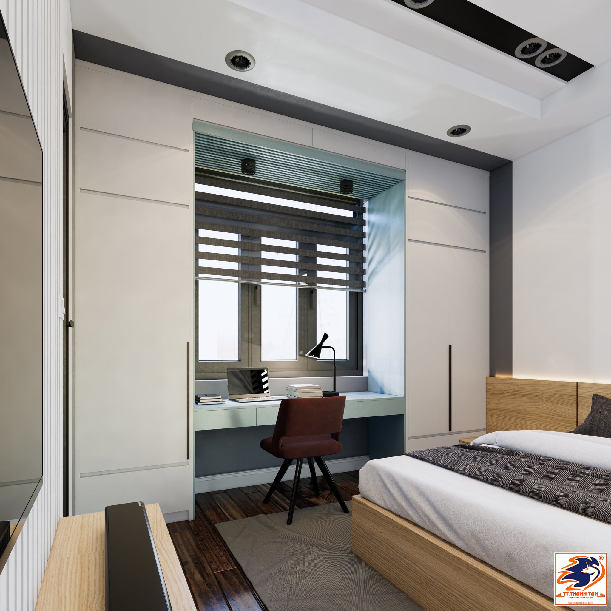 biệt thự nhà vườn - góc làm việc