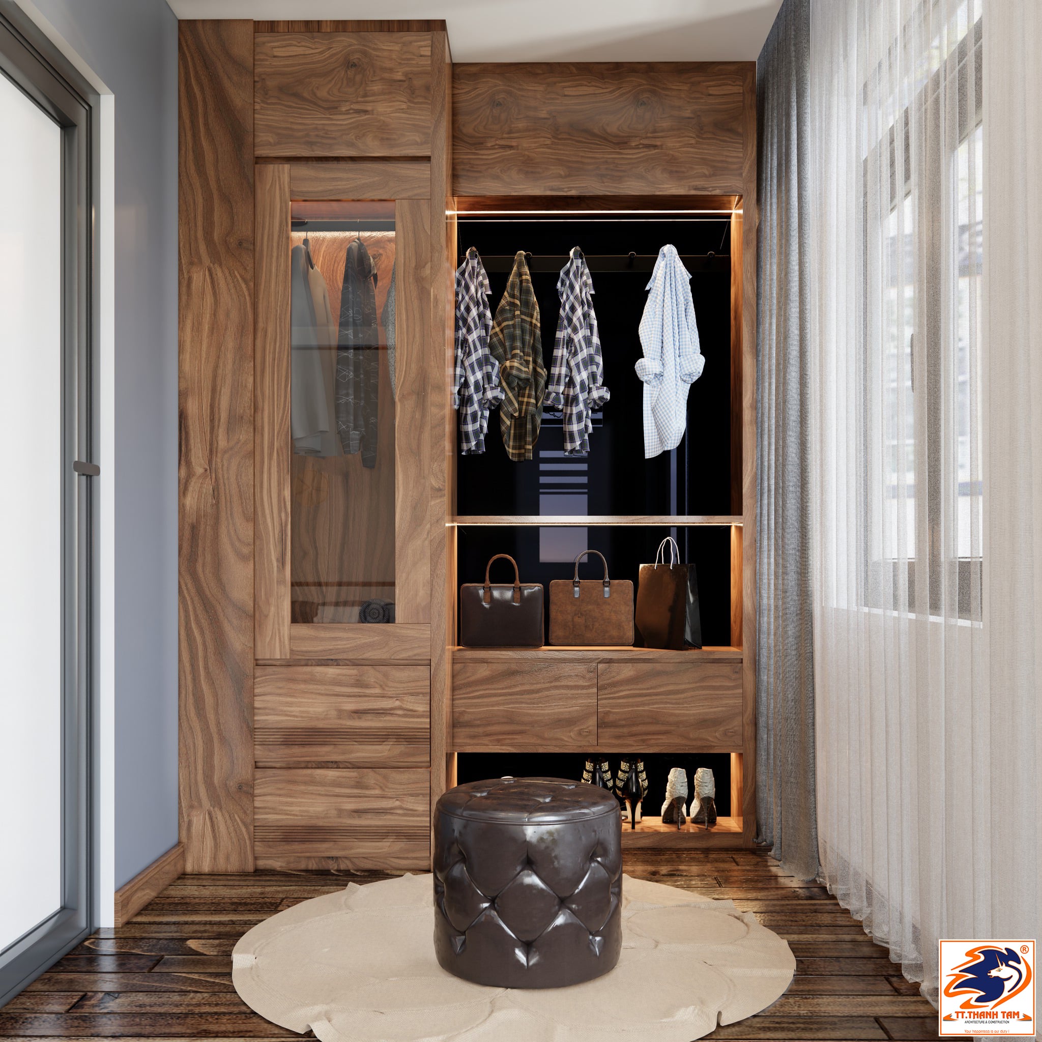 biệt thự nhà vườn - tủ quần áo