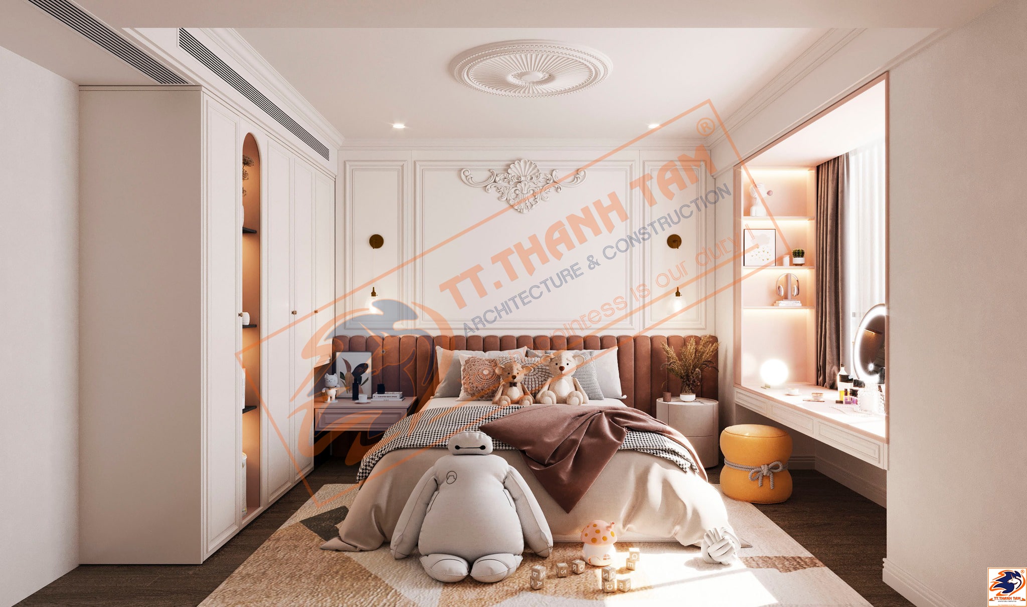 biệt thự tân cổ điển 3 tầng - phòng ngủ em bé