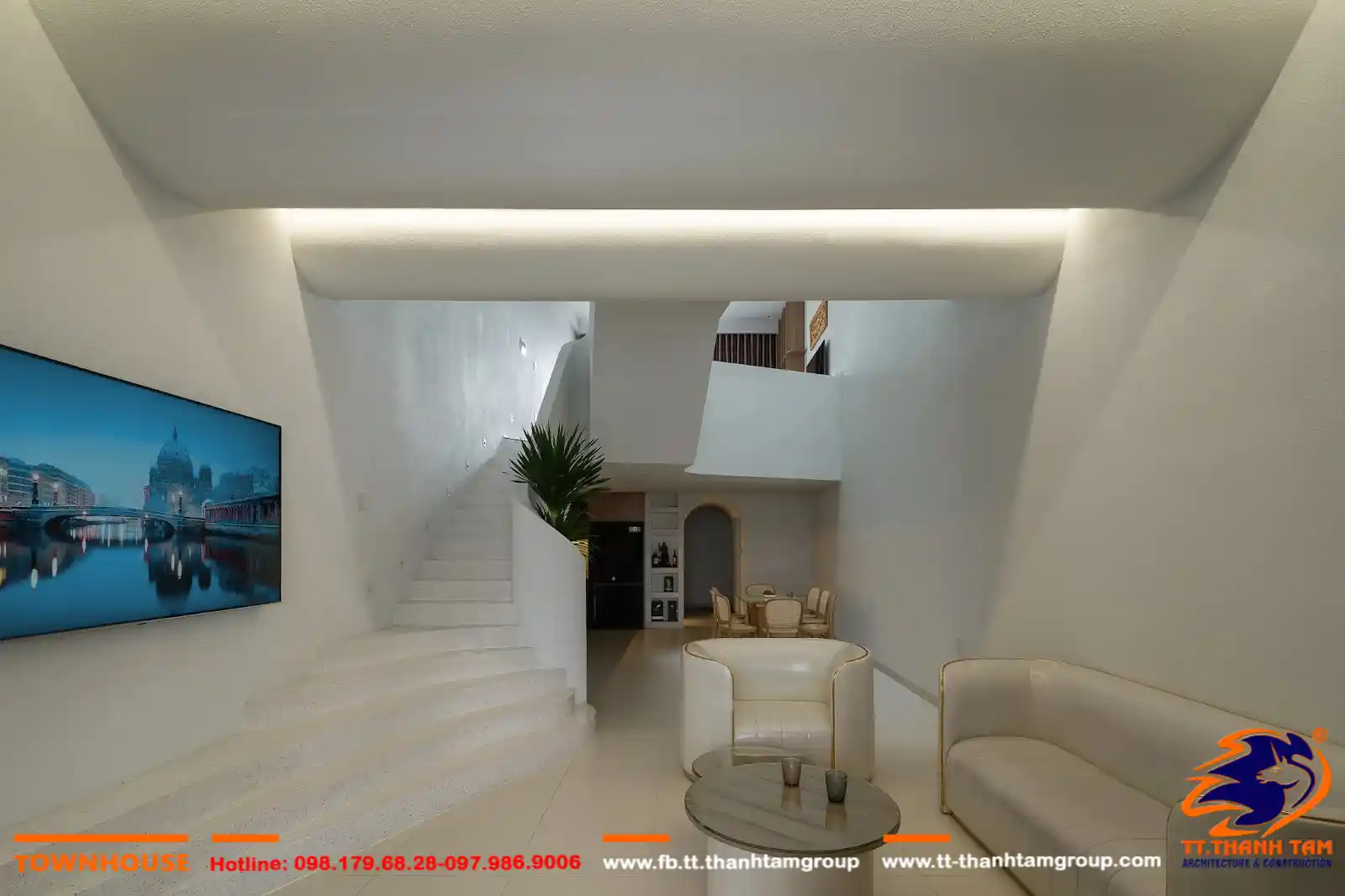 Nhà phố 5x20 phòng khách 