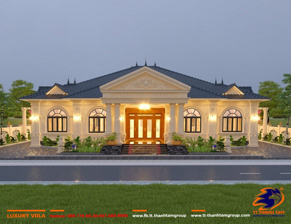 đơn vị thiết kế và thi công quận 12 - nhà tân cổ điển 
công ty xây dựng quận 12