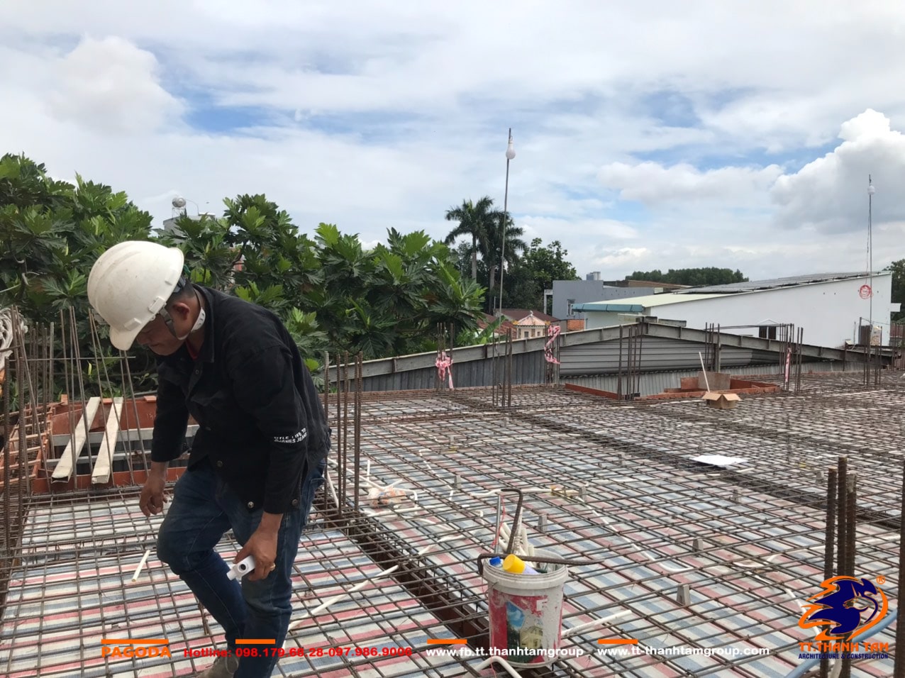Dự Án Chùa An Linh thi công 