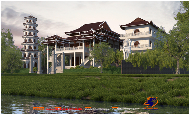 Dự Án Chùa An Linh phối cảnh