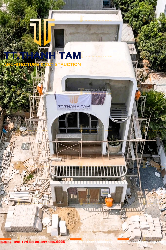 Mẫu nhà 1 trệt 1 lầu đẹp hiện đại TT. Thành Tâm