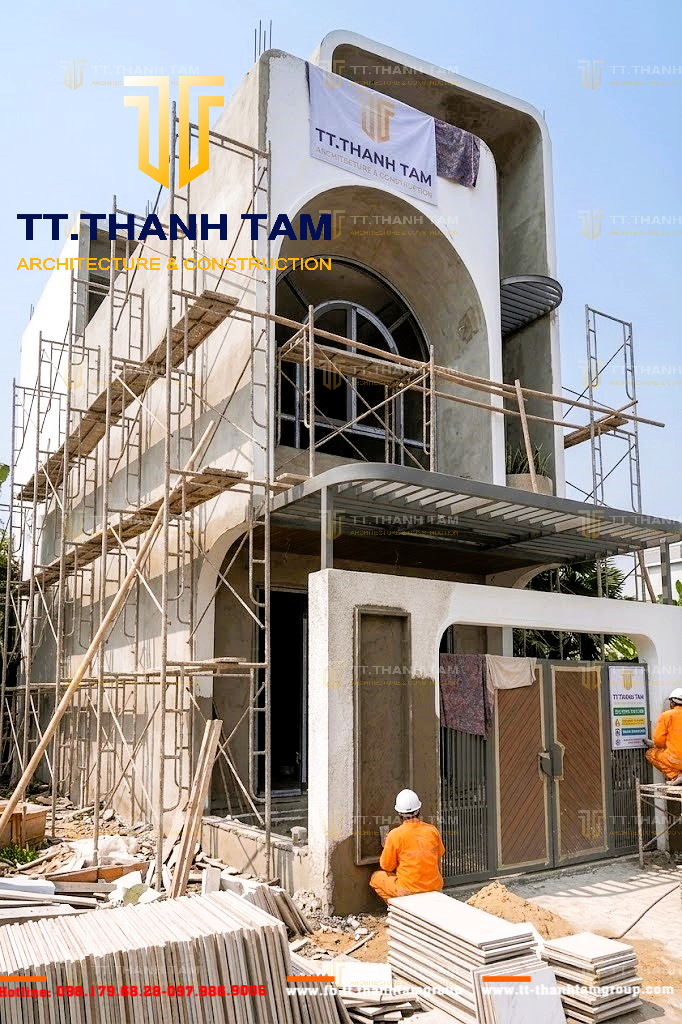 Mẫu nhà 1 trệt 1 lầu đẹp hiện đại TT. Thành Tâm