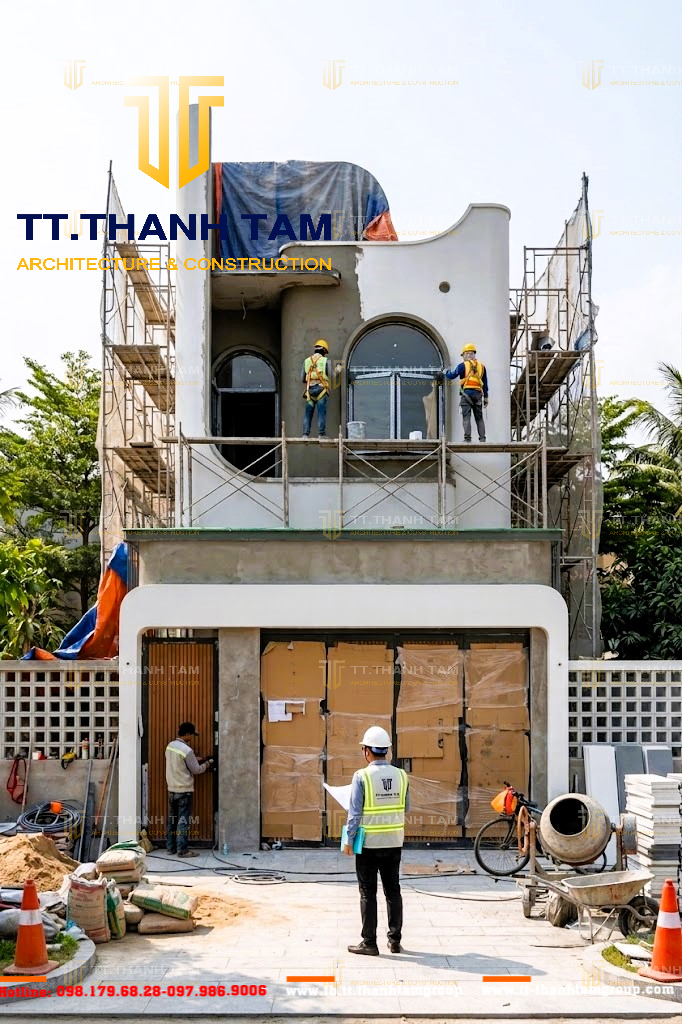 Mẫu nhà 1 trệt 1 lầu đẹp hiện đại TT. Thành Tâm- 5x14