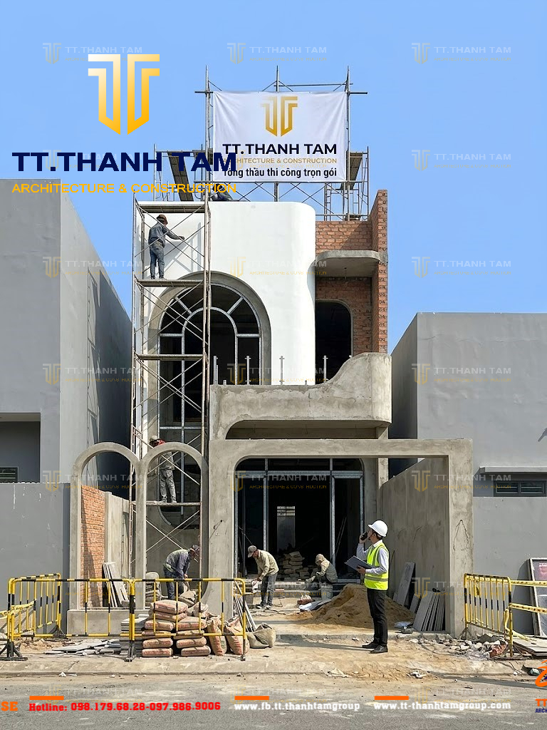 Mẫu nhà 1 trệt 1 lầu đẹp hiện đại TT. Thành Tâm
