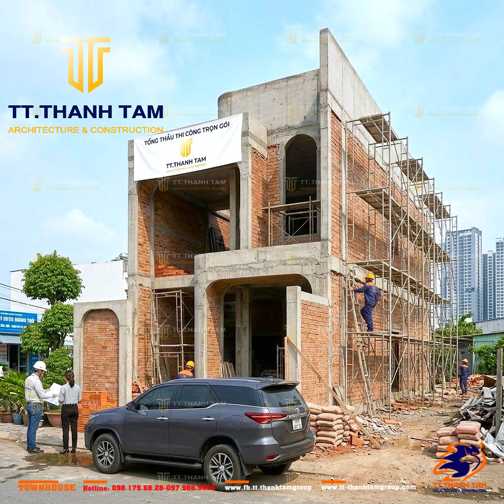 Mẫu nhà 1 trệt 1 lầu đẹp hiện đại TT. Thành Tâm