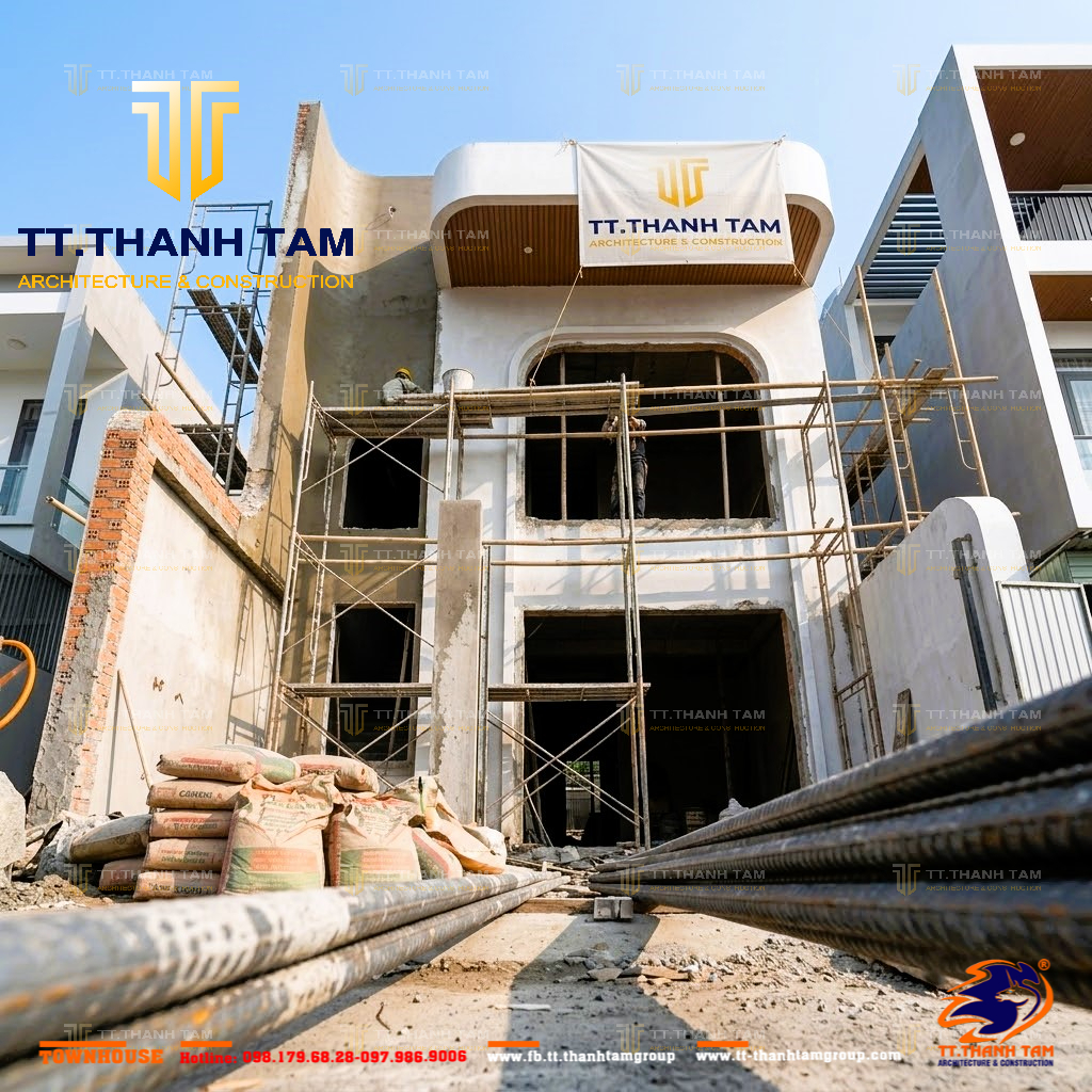 Mẫu nhà 1 trệt 1 lầu đẹp hiện đại TT. Thành Tâm