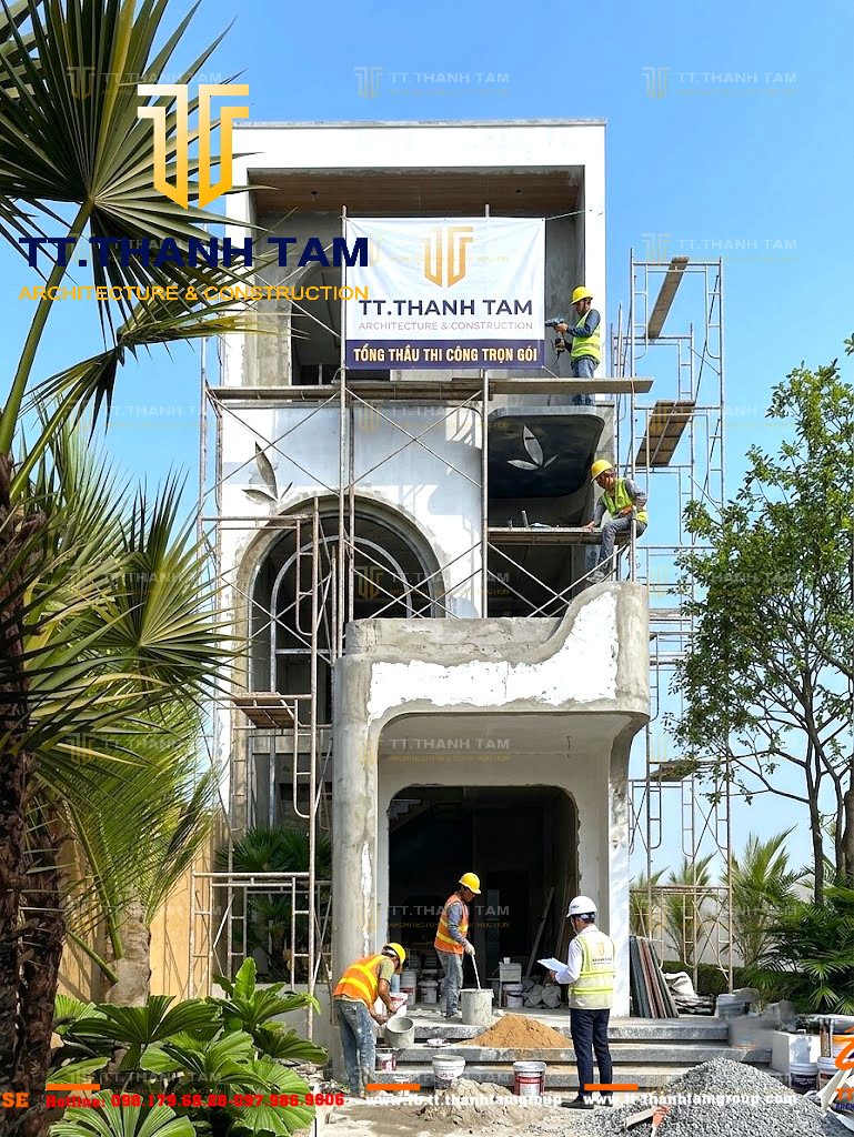 Mẫu nhà 1 trệt 1 lầu đẹp hiện đại TT. Thành Tâm